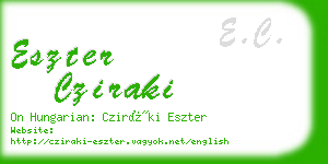 eszter cziraki business card